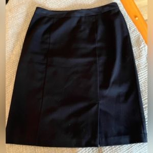East 5th navy pencil skirt with front slit sz 12